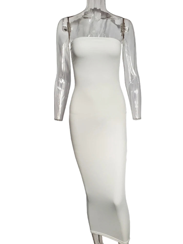 Elegant Tube Maxi Dress