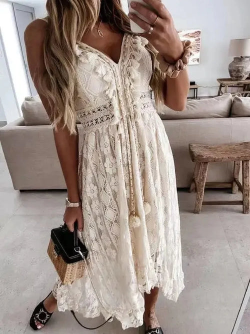 Boho Lace Maxi Dress