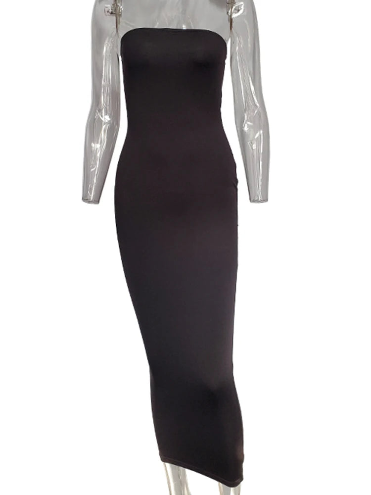 Elegant Tube Maxi Dress