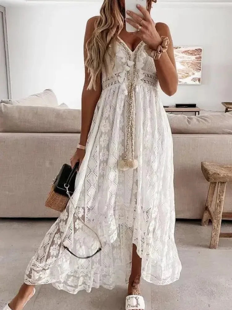 Boho Lace Maxi Dress