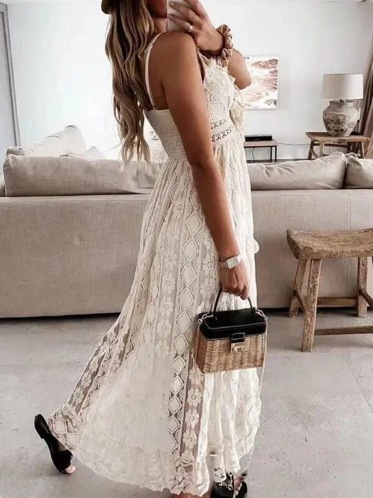 Boho Lace Maxi Dress
